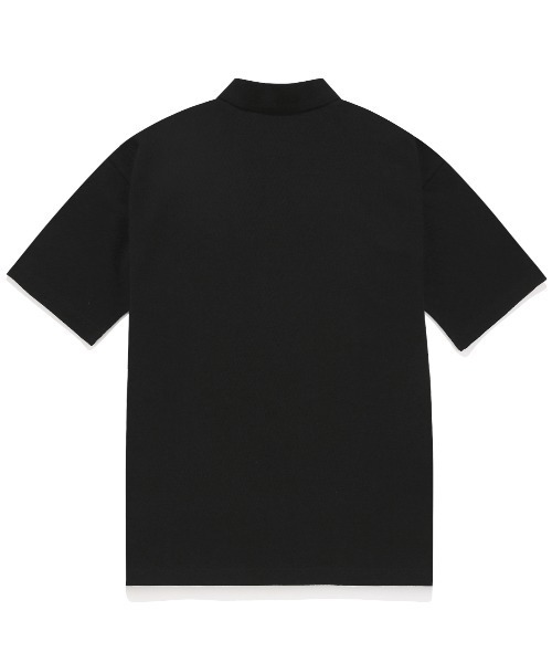COVERNAT(カバーナット)の「【COVERNAT】PIQUE KNIT S/S TEE / カバーナット ピケ ニット ワンポイント ロゴ ポロシャツ(ポロシャツ・メンズ・ホワイト/ブラック/オリーブ・X-LARGE/LARGE/MEDIUM/SMALL)」の22枚目の写真