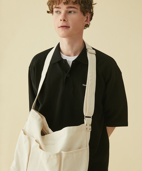 COVERNAT(カバーナット)の「【COVERNAT】PIQUE KNIT S/S TEE / カバーナット ピケ ニット ワンポイント ロゴ ポロシャツ(ポロシャツ・メンズ・ホワイト/ブラック/オリーブ・X-LARGE/LARGE/MEDIUM/SMALL)」の10枚目の写真