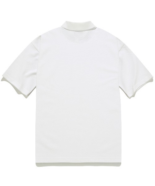 COVERNAT(カバーナット)の「【COVERNAT】PIQUE KNIT S/S TEE / カバーナット ピケ ニット ワンポイント ロゴ ポロシャツ(ポロシャツ・メンズ・ホワイト/ブラック/オリーブ・X-LARGE/LARGE/MEDIUM/SMALL)」の13枚目の写真
