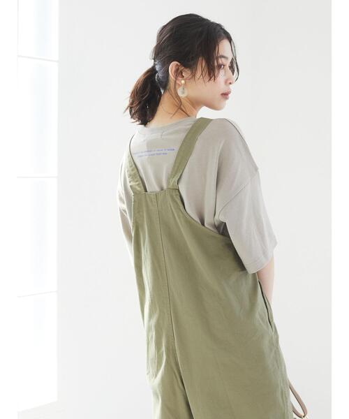 Green　Parks（グリーンパークス）の「プリントロゴTシャツ＊（Tシャツ/カットソー・レディース・イエロー/クリーム/チャコールグレー/グレイッシュベージュ・FREE）」の19枚目の写真