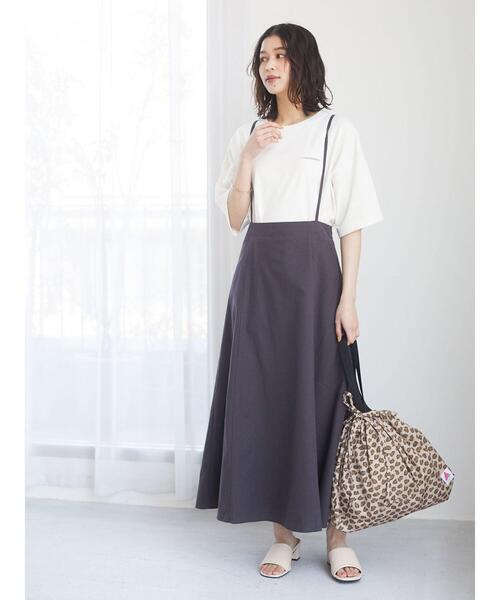 Green　Parks（グリーンパークス）の「プリントロゴTシャツ＊（Tシャツ/カットソー・レディース・イエロー/クリーム/チャコールグレー/グレイッシュベージュ・FREE）」の12枚目の写真