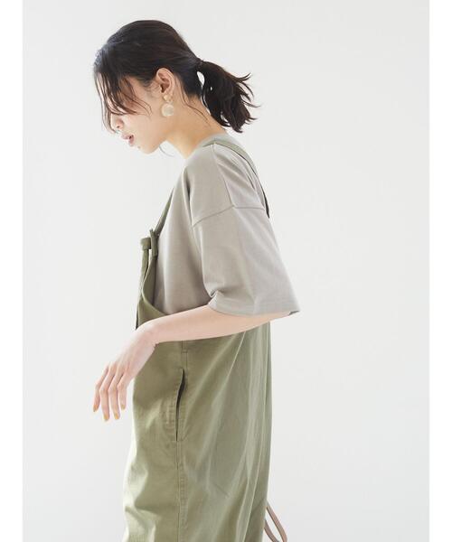 Green　Parks（グリーンパークス）の「プリントロゴTシャツ＊（Tシャツ/カットソー・レディース・イエロー/クリーム/チャコールグレー/グレイッシュベージュ・FREE）」の21枚目の写真