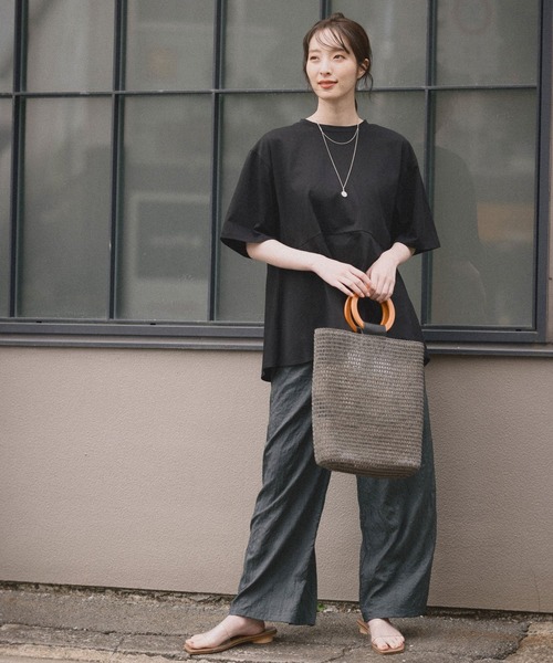 Andemiu（アンデミュウ）の「ブレードリングトート948935（ショルダーバッグ・レディース・グレー/オフホワイト・FREE）」の7枚目の写真