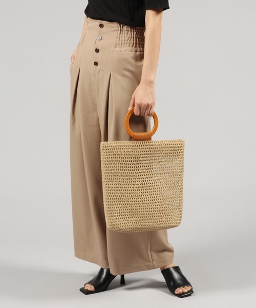 Andemiu（アンデミュウ）の「ブレードリングトート948935（ショルダーバッグ・レディース・グレー/オフホワイト・FREE）」の10枚目の写真