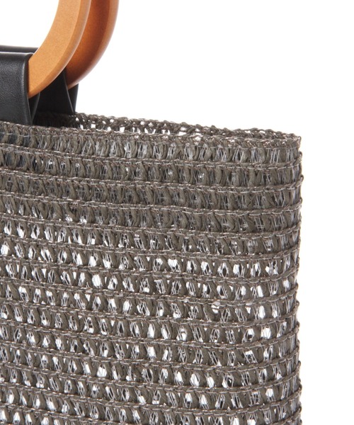 Andemiu（アンデミュウ）の「ブレードリングトート948935（ショルダーバッグ・レディース・グレー/オフホワイト・FREE）」の17枚目の写真