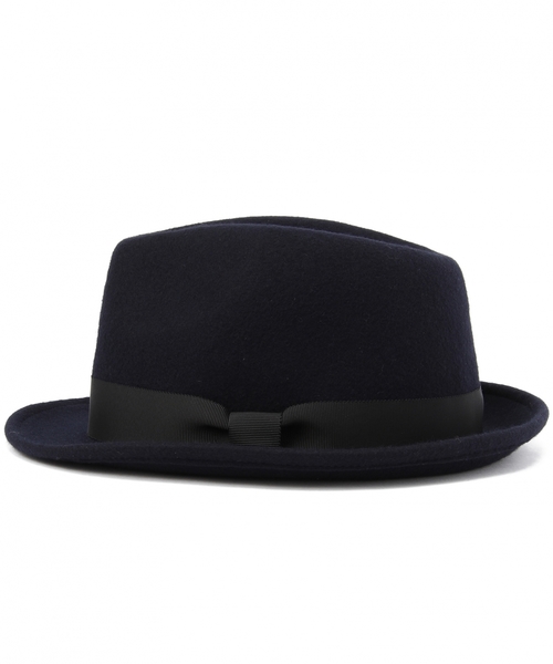 green label relaxing(グリーンレーベルリラクシング)の「FELT CHARM フェドラハット(ハット・メンズ・ブラック/グレー/ネイビー・フリー)」の7枚目の写真