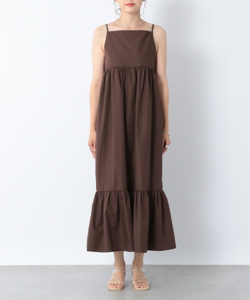 Heather（ヘザー）の「バックシャンコットン混ワンピースセット2P　956613（ワンピース・レディース・ホワイト/ブラック/ブラウン・FREE）」の15枚目の写真