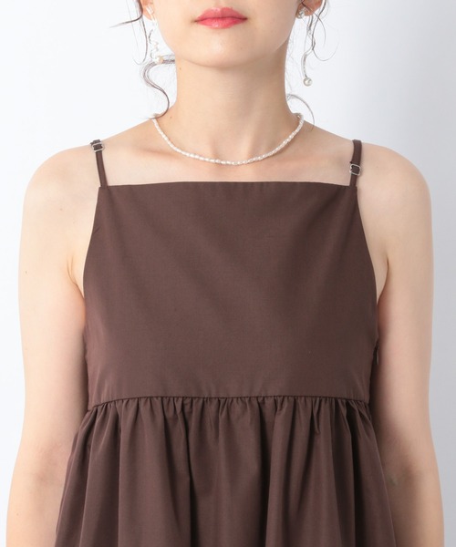 Heather（ヘザー）の「バックシャンコットン混ワンピースセット2P　956613（ワンピース・レディース・ホワイト/ブラック/ブラウン・FREE）」の18枚目の写真