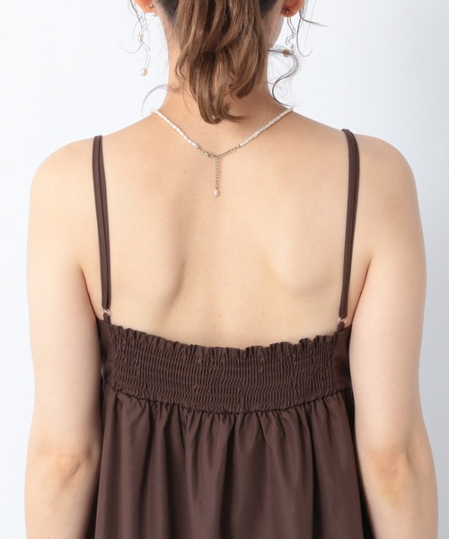 Heather（ヘザー）の「バックシャンコットン混ワンピースセット2P　956613（ワンピース・レディース・ホワイト/ブラック/ブラウン・FREE）」の20枚目の写真