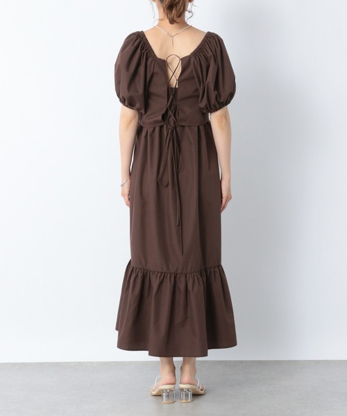 Heather（ヘザー）の「バックシャンコットン混ワンピースセット2P　956613（ワンピース・レディース・ホワイト/ブラック/ブラウン・FREE）」の11枚目の写真