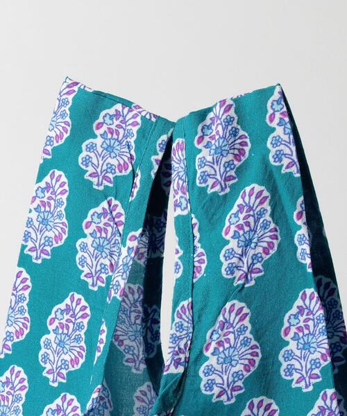 THE STATION STORE（ザ ステーション ストア）の「＜RICHE＞IND タッセル マルシェバッグ（エコバッグ/サブバッグ・レディース・ピンク/ターコイズブルー/ライトブルー・FREE）」の9枚目の写真