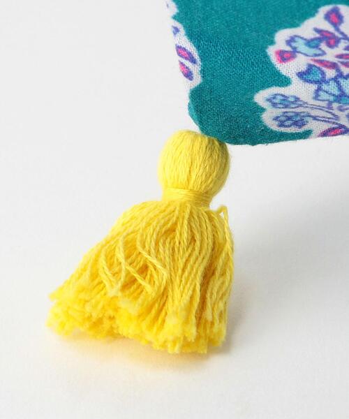 THE STATION STORE（ザ ステーション ストア）の「＜RICHE＞IND タッセル マルシェバッグ（エコバッグ/サブバッグ・レディース・ピンク/ターコイズブルー/ライトブルー・FREE）」の10枚目の写真