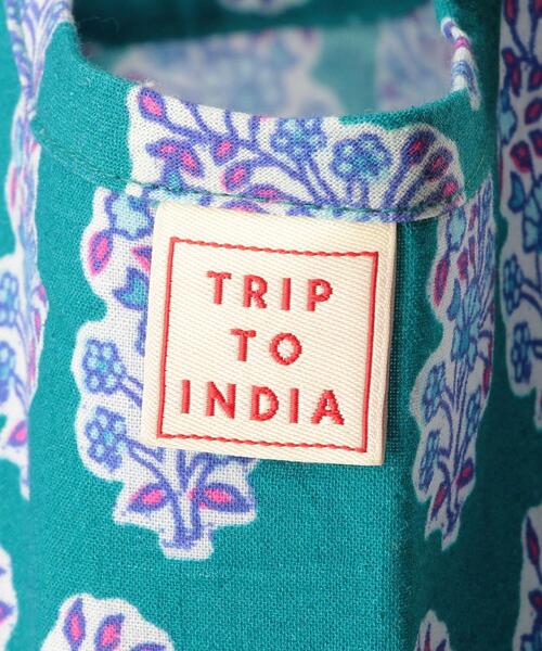 THE STATION STORE（ザ ステーション ストア）の「＜RICHE＞IND タッセル マルシェバッグ（エコバッグ/サブバッグ・レディース・ピンク/ターコイズブルー/ライトブルー・FREE）」の11枚目の写真