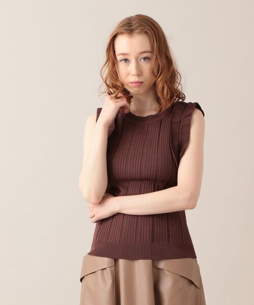 deicy♡肩フリルニット DEICY（デイシー）の「フリルショルダーニットプルオーバー（ニット