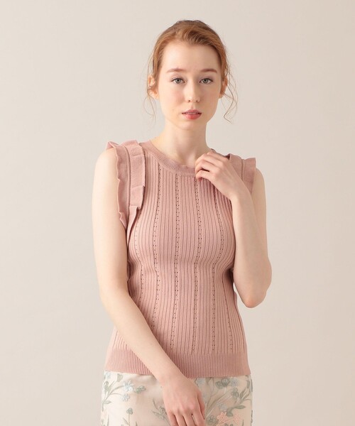 deicy♡肩フリルニット レースフリルニット