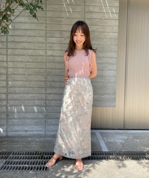 deicy♡肩フリルニット レースフリルニット