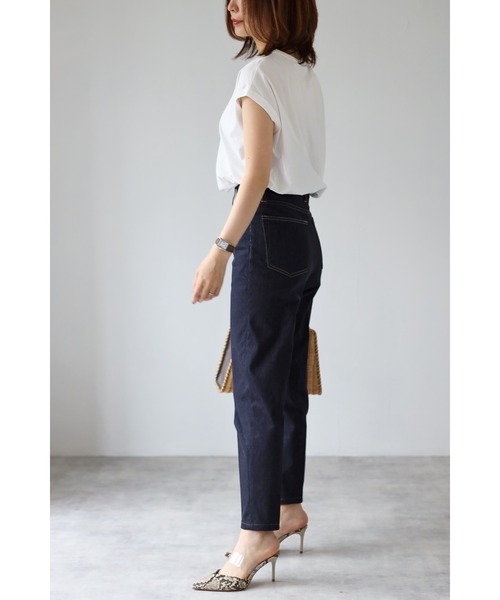 Bonjour Sagan(ボンジュールサガン)の「コットンノースリーブ(Tシャツ/カットソー・レディース・ホワイト/チャコールグレー/ブラック/グレイッシュベージュ・FREE)」の18枚目の写真