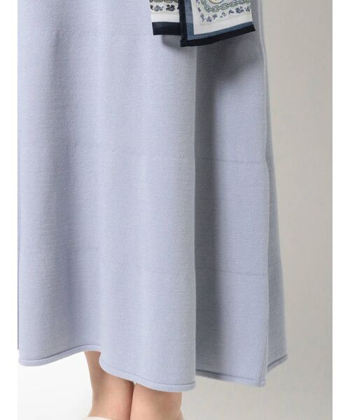 MERCURYDUO（マーキュリーデュオ）の「スカーフビスチェ付ニットロングワンピース（ワンピース・レディース・ブラック/ブルー/ベージュ・FREE）」の16枚目の写真