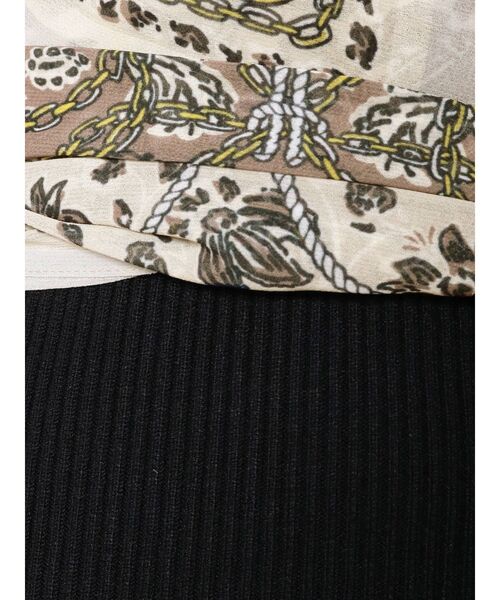 MERCURYDUO（マーキュリーデュオ）の「スカーフビスチェ付ニットロングワンピース（ワンピース・レディース・ブラック/ブルー/ベージュ・FREE）」の18枚目の写真