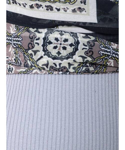 MERCURYDUO（マーキュリーデュオ）の「スカーフビスチェ付ニットロングワンピース（ワンピース・レディース・ブラック/ブルー/ベージュ・FREE）」の20枚目の写真