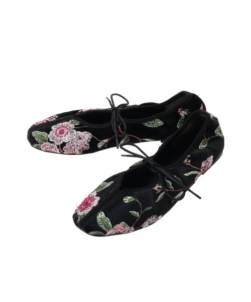 merry jenny（メリージェニー）の「flower刺繍リボンフラットシューズ（その他シューズ・レディース・ブラック/グリーン/ボルドー・MEDIUM/LARGE）」の10枚目の写真