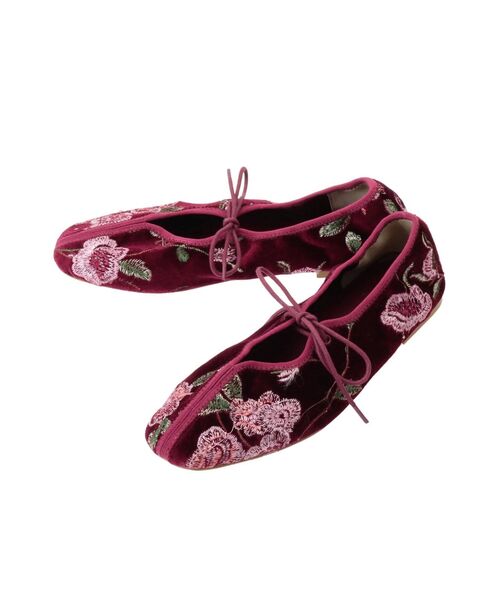 merry jenny（メリージェニー）の「flower刺繍リボンフラットシューズ（その他シューズ・レディース・ブラック/グリーン/ボルドー・MEDIUM/LARGE）」の11枚目の写真