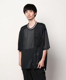 ANREALAGE | ANREALAGE(アンリアレイジ) メッシュパネルパッチワークビッグTシャツ(Tシャツ/カットソー)