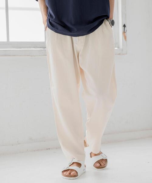 coen（コーエン）の「2タックワイドテーパードパンツ（その他パンツ・メンズ・ブラック/ベージュ/ホワイト・LARGE/X-LARGE/SMALL/MEDIUM）」の19枚目の写真