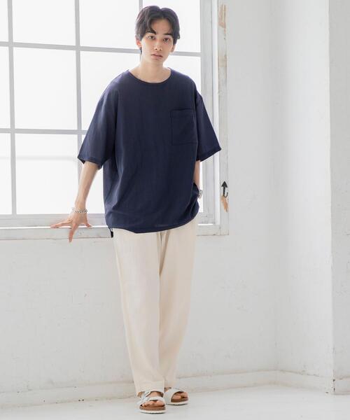 coen（コーエン）の「2タックワイドテーパードパンツ（その他パンツ・メンズ・ブラック/ベージュ/ホワイト・LARGE/X-LARGE/SMALL/MEDIUM）」の21枚目の写真