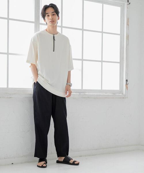 coen（コーエン）の「2タックワイドテーパードパンツ（その他パンツ・メンズ・ホワイト/ブラック/ベージュ・SMALL/MEDIUM/LARGE/X-LARGE）」の14枚目の写真