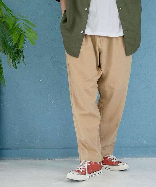 coen（コーエン）の「2タックワイドテーパードパンツ（その他パンツ・メンズ・ホワイト/ブラック/ベージュ・SMALL/MEDIUM/LARGE/X-LARGE）」の15枚目の写真