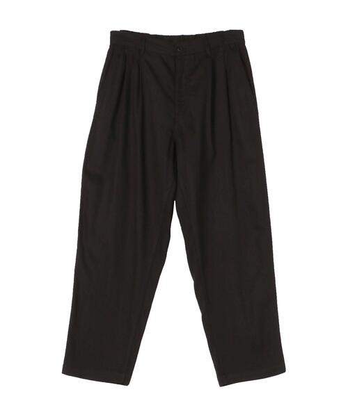 coen（コーエン）の「2タックワイドテーパードパンツ（その他パンツ・メンズ・ブラック/ベージュ/ホワイト・LARGE/X-LARGE/SMALL/MEDIUM）」の15枚目の写真
