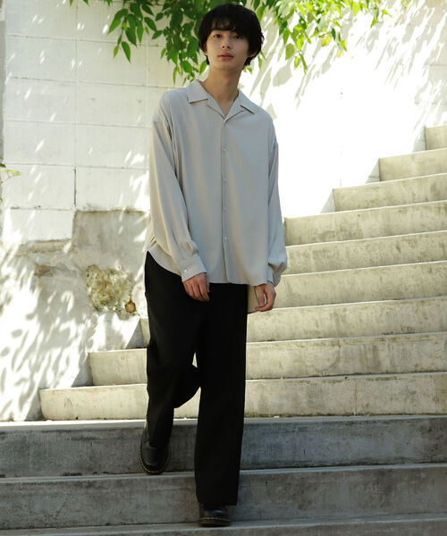 BeAMS DOT(ビームスドット)の「BeAMS DOT / プレーン オープンカラーシャツ(シャツ/ブラウス・メンズ・ホワイト/ベージュ・MEDIUM/LARGE)」の8枚目の写真