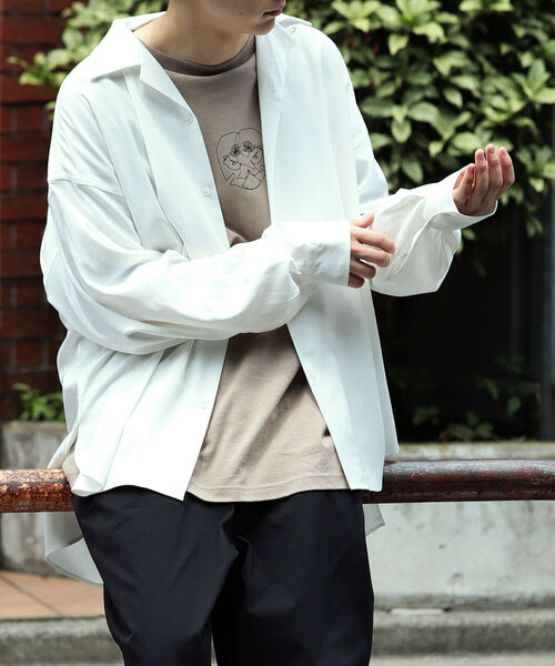 BeAMS DOT(ビームスドット)の「BeAMS DOT / プレーン オープンカラーシャツ(シャツ/ブラウス・メンズ・ホワイト/ベージュ・MEDIUM/LARGE)」の15枚目の写真