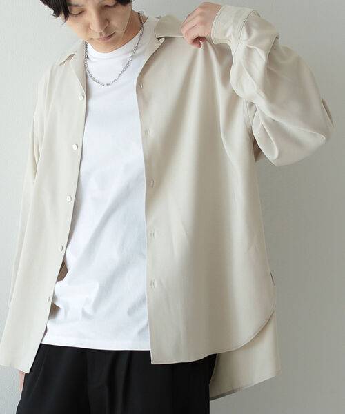 BeAMS DOT(ビームスドット)の「BeAMS DOT / プレーン オープンカラーシャツ(シャツ/ブラウス・メンズ・ホワイト/ベージュ・MEDIUM/LARGE)」の17枚目の写真