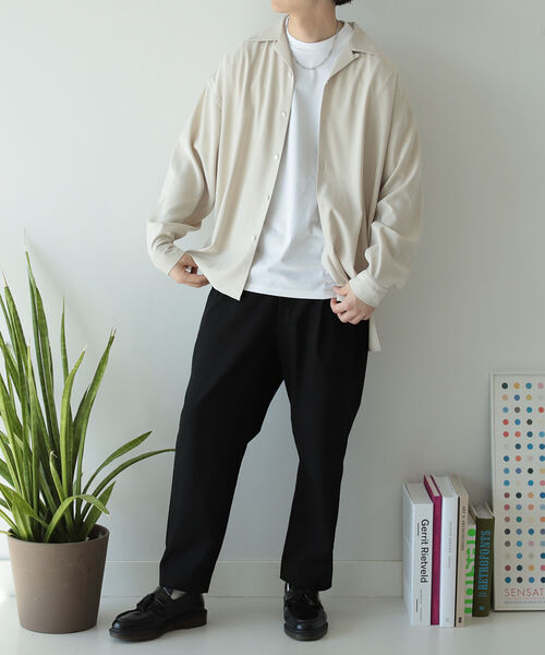 BeAMS DOT(ビームスドット)の「BeAMS DOT / プレーン オープンカラーシャツ(シャツ/ブラウス・メンズ・ホワイト/ベージュ・MEDIUM/LARGE)」の18枚目の写真