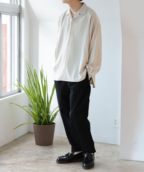 BeAMS DOT(ビームスドット)の「BeAMS DOT / プレーン オープンカラーシャツ(シャツ/ブラウス・メンズ・ホワイト/ベージュ・MEDIUM/LARGE)」の21枚目の写真