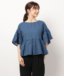 Samansa Mos2 | ドビーギャザー前後着ブラウス(シャツ/ブラウス)