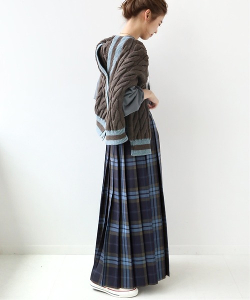 O'NEIL of DUBLIN（オニールオブダブリン）の「【O’NEIL OF DUBLIN】LONG EASY KILT SK：ロングスカート◆（スカート・レディース・ブラック/ネイビー/ベージュ・8/10）」の7枚目の写真