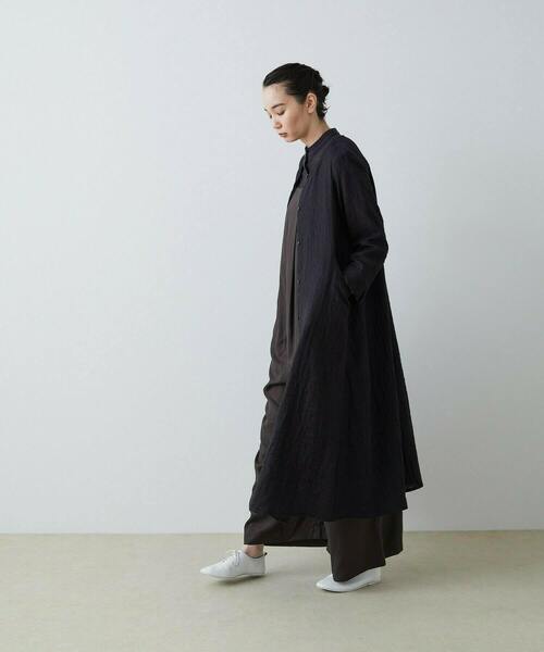 conges payes ADIEU TRISTESSE（コンジェ ペイエ アデュートリステス）の「ガーゼフレアーワンピース（ワンピース・レディース・ブラック/ベージュ系その他・38）」の10枚目の写真