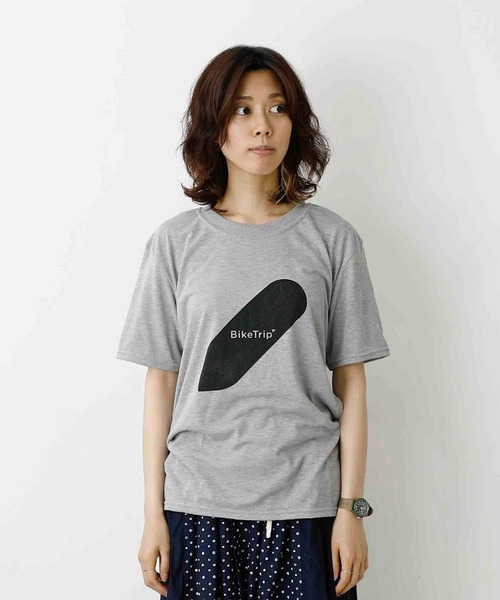 PAPERSKY（ペーパースカイ）の「PAPERSKY ペーパースカイ Bike Trip T バイクトリップ Tシャツ（Tシャツ/カットソー・メンズ・グレー・S/M/L）」の6枚目の写真