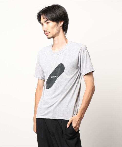 PAPERSKY（ペーパースカイ）の「PAPERSKY ペーパースカイ Bike Trip T バイクトリップ Tシャツ（Tシャツ/カットソー・メンズ・グレー・S/M/L）」の9枚目の写真