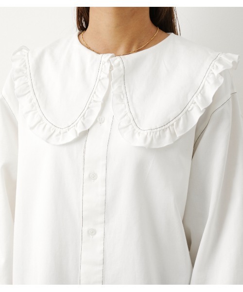 RODEO CROWNS WIDE BOWL（ロデオクラウンズワイドボウル）の「ﾋﾞｯｸﾞｶﾗｰﾌﾞﾗｳｽ（シャツ/ブラウス・レディース・オフホワイト/ブルー/イエロー系その他・FREE）」の19枚目の写真