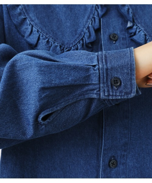 RODEO CROWNS WIDE BOWL（ロデオクラウンズワイドボウル）の「ﾋﾞｯｸﾞｶﾗｰﾌﾞﾗｳｽ（シャツ/ブラウス・レディース・オフホワイト/ブルー/イエロー系その他・FREE）」の8枚目の写真