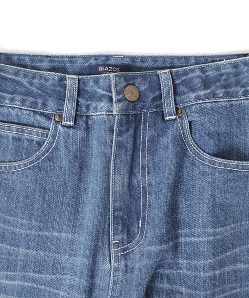 GLAZOS（グラソス）の「[ストレート]ヴィンテージ加工デニムパンツ（デニムパンツ・キッズ・インディゴブルー/ブルー・130cm/140cm/150cm/160cm/170cm）」の13枚目の写真