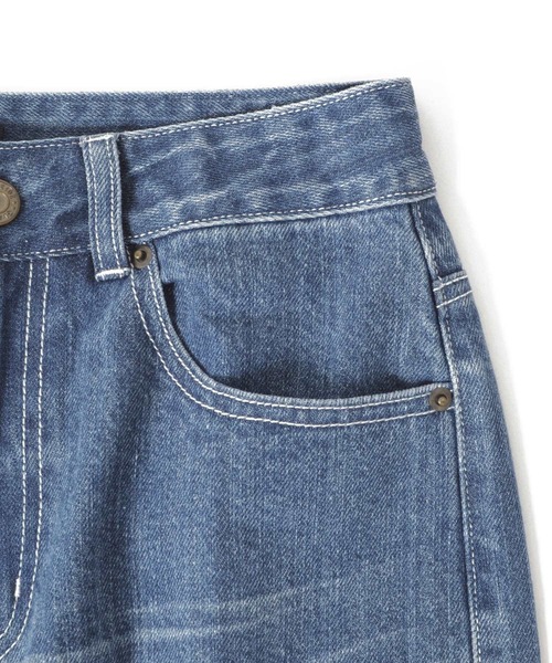 GLAZOS（グラソス）の「[ストレート]ヴィンテージ加工デニムパンツ（デニムパンツ・キッズ・インディゴブルー/ブルー・130cm/140cm/150cm/160cm/170cm）」の3枚目の写真