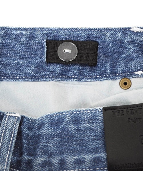 GLAZOS（グラソス）の「[ストレート]ヴィンテージ加工デニムパンツ（デニムパンツ・キッズ・インディゴブルー/ブルー・130cm/140cm/150cm/160cm/170cm）」の12枚目の写真