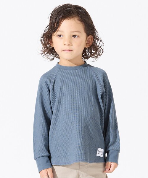 BREEZE（ブリーズ）の「サーマルTシャツ（Tシャツ/カットソー・キッズ・キャメル/アイボリー/ピンク/ブラック/カーキ/ダークブルー・110/80/90/130/150/100/120/140）」の5枚目の写真