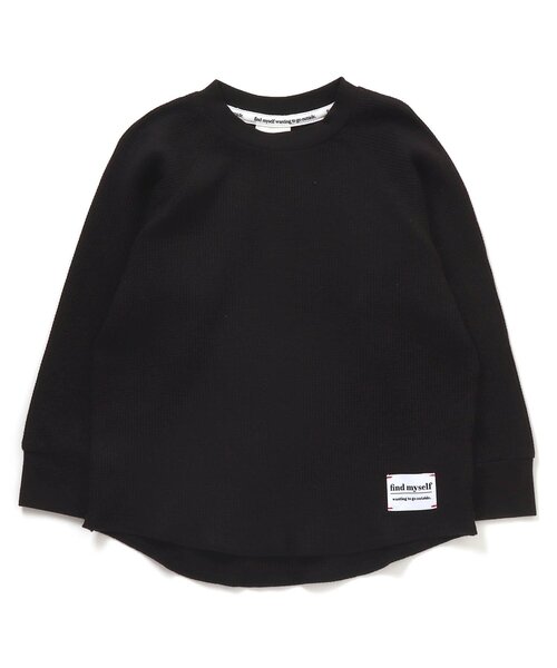 BREEZE（ブリーズ）の「サーマルTシャツ（Tシャツ/カットソー・キッズ・キャメル/アイボリー/ピンク/ブラック/カーキ/ダークブルー・110/80/90/130/150/100/120/140）」の3枚目の写真