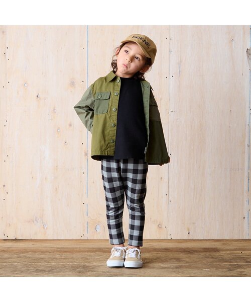 BREEZE（ブリーズ）の「サーマルTシャツ（Tシャツ/カットソー・キッズ・キャメル/アイボリー/ピンク/ブラック/カーキ/ダークブルー・110/80/90/130/150/100/120/140）」の7枚目の写真